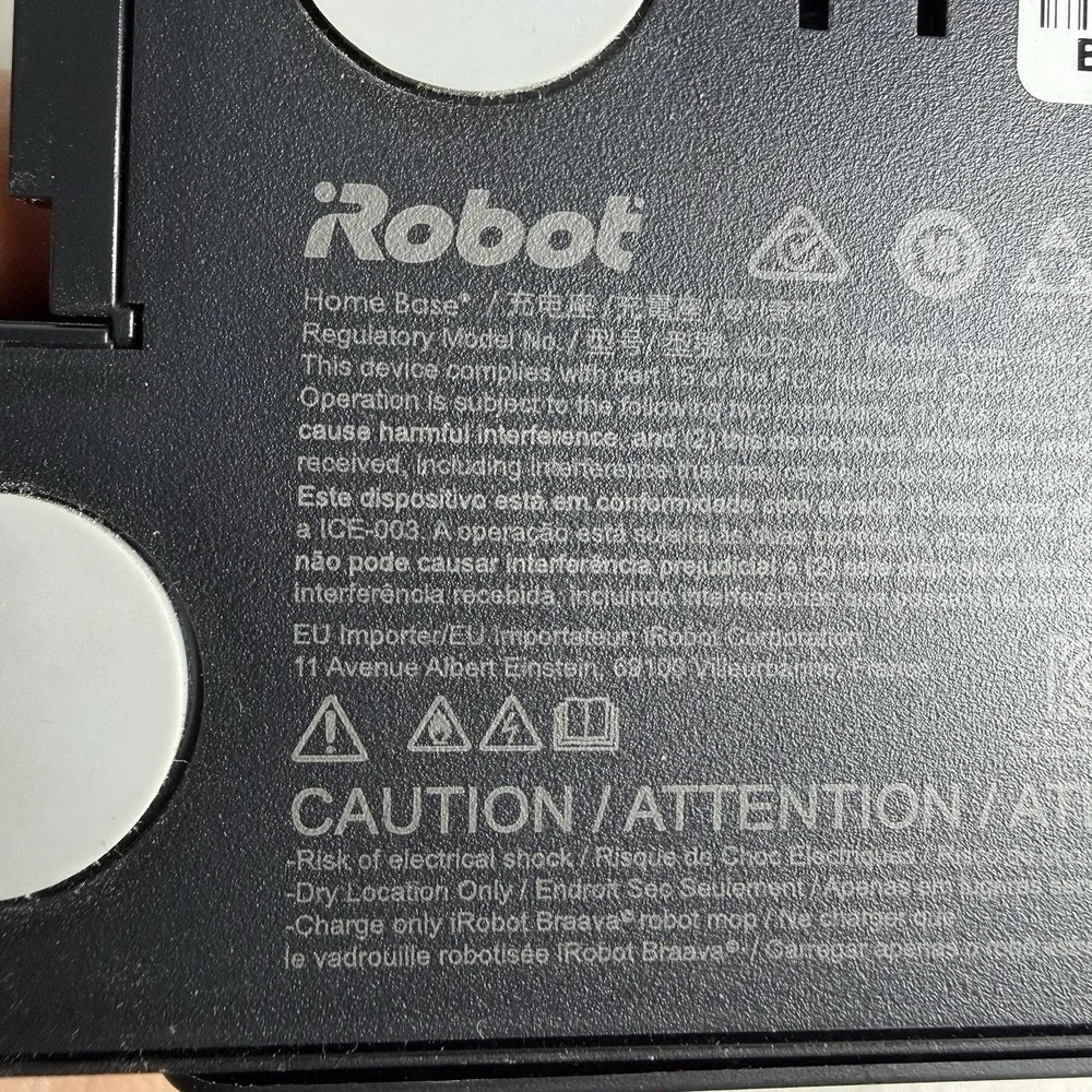 Genuine iRobot Braava Jet M6 ADD-N1 Home Base Charger Charging Dock Cord Black